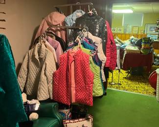 Coats, vests, house coats