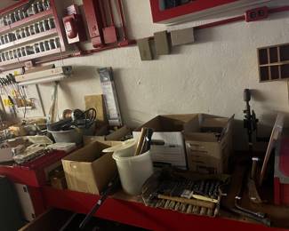 Drill bits, misc nuts and bolts