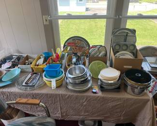Kitchen tools and baking items