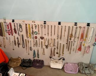Costume jewelry and purses