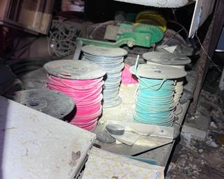 Lots of spools of wiring