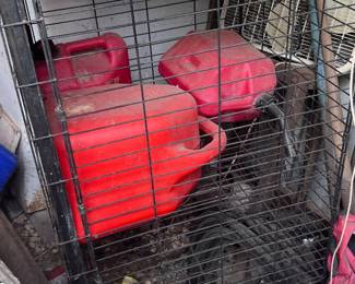 Traps and gas cans