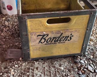 Vintage Borden Milk Crates