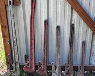 Various pipe wrenches