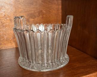 J. B. Higbee Glass ice bucket
