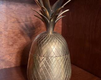 Brass pineapple box