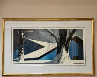 Eyvind Earle "Winter Quiet" Signed Serigraph