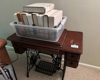 Antique sewing table