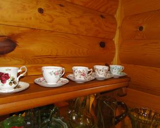 More floral vintage teacups