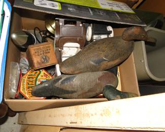 Wooden duck decoys