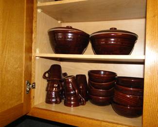 We have a very large collection of brown stoneware