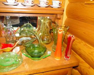 Vintage and glass items