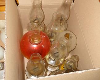 Vintage kerosene lamps