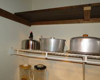 Bakeware and cookware, and a tea kettle too