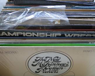 We have lots and lots of vinyl albums