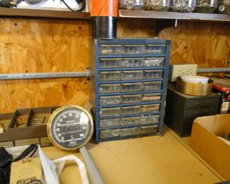 Screws in plastic storage drawers