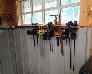 Clamps.  Sorry, really can't get creative with clamp descriptions
