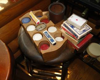 Vintage poker items