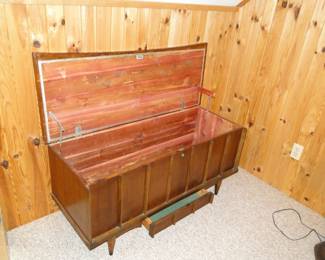 Mid Century Modern cedar chest, with secret compartment
