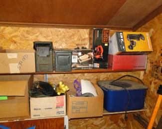 Ammo cases and lots of other assorted items too!  Including a parts cleaner.