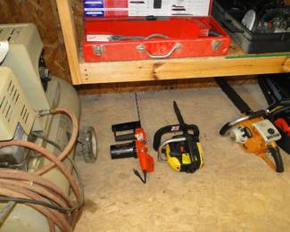 Chain saws, we have several to choose from