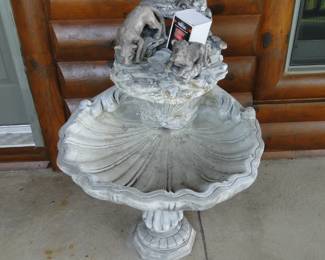 Fountain with new pump