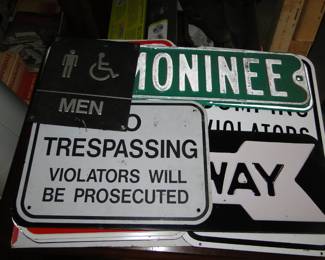 And some not so vintage signs to