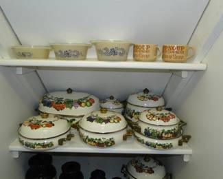Vintage Pyrex and brand new cooking items