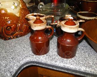 Vintage vinegar and oil set