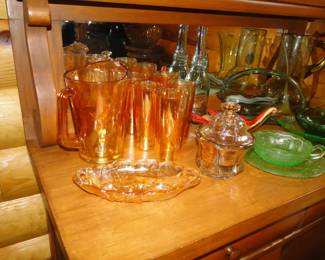 Vintage glassware, and some Mercury glass too