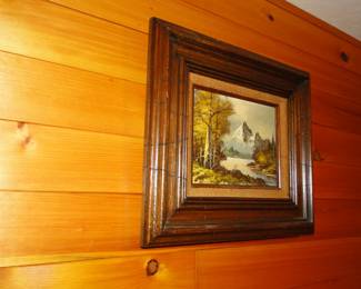Another woodland framed art piece