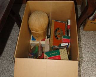 Singer sewing supplies, as marked