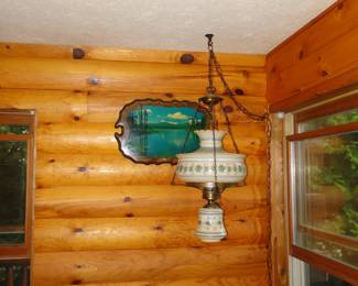 Vintage swag lamp