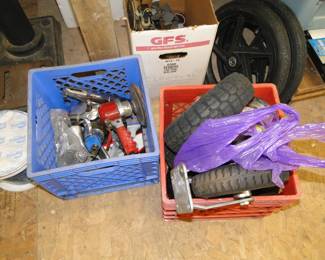 Air tools, and wheels.