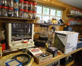 Kerosene heaters, and other miscellaneous what nots for the shop