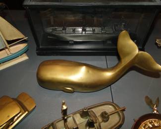 Brass whale