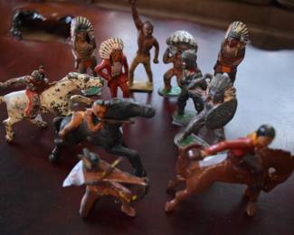 Vintage Lead Toy Cowboys and Indians
