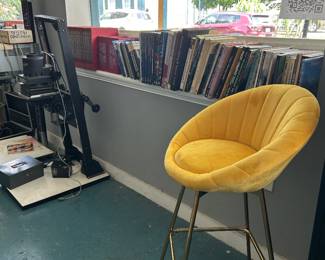 Yellow tall chair
