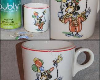 Vintage child's circus monkey cup
