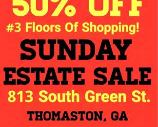 THOMASTON GA Estate Sale August 23rd 2036