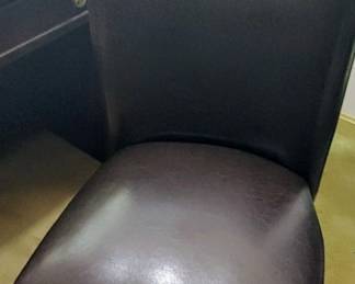 Leather desk chair