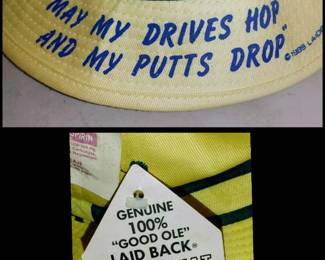 Golfing survival hat