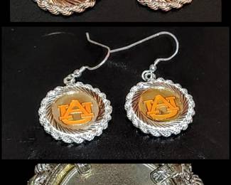 .999 fine silver with 14kt gold accents Auburn university auburn tigers 