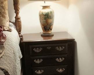 Pair of Chippendale four-drawer nightstands mahogany