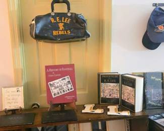 Very nice collection of vintage R.E. LEE items and books