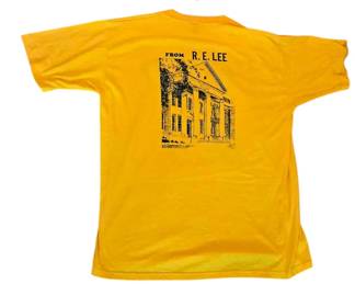 Vintage R.E. Lee Rebels yellow T shirt