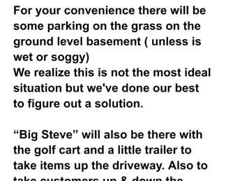Parking info & basement info