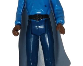 1980 KennCalrissian action figure featuring the early "no teeth/unpainted teeth" head variant and a gray vinyl cape.Release Year: 1980 (initially released on The Empire Strikes Back 