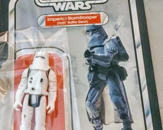 Star Wars The Empire Strikes Back Imperial Stormtrooper non played with condition card back very white