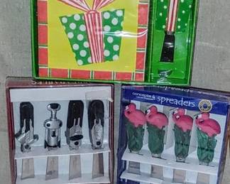 Many boxes of spreaders all different styles